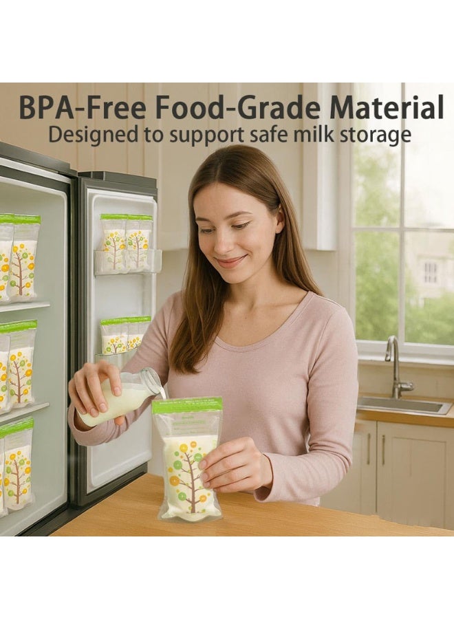 Bimirth 112PCS Breast Milk Storage Bags | BPA-Free Leak-Proof Freezer Bags | Self-Standing Thick Storage Pouches for Nursing Moms - Image 5