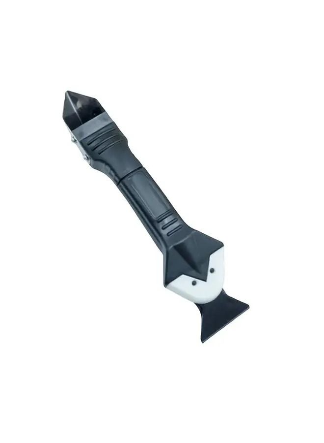 Black 3 In 1 Silicone Joint Filling Tool Set With 5 Gaskets Stainless Steel Tips Sealant Cleaner - Image 1