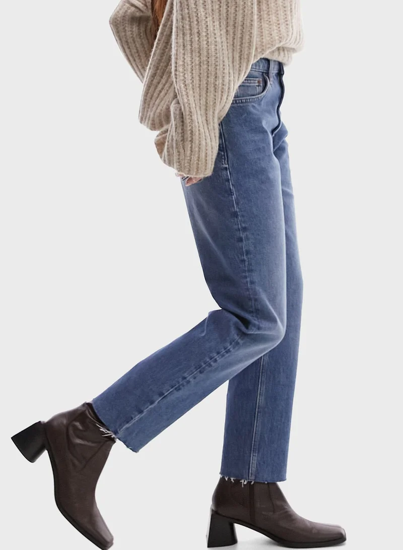 TOPSHOP Straight Fit Jeans