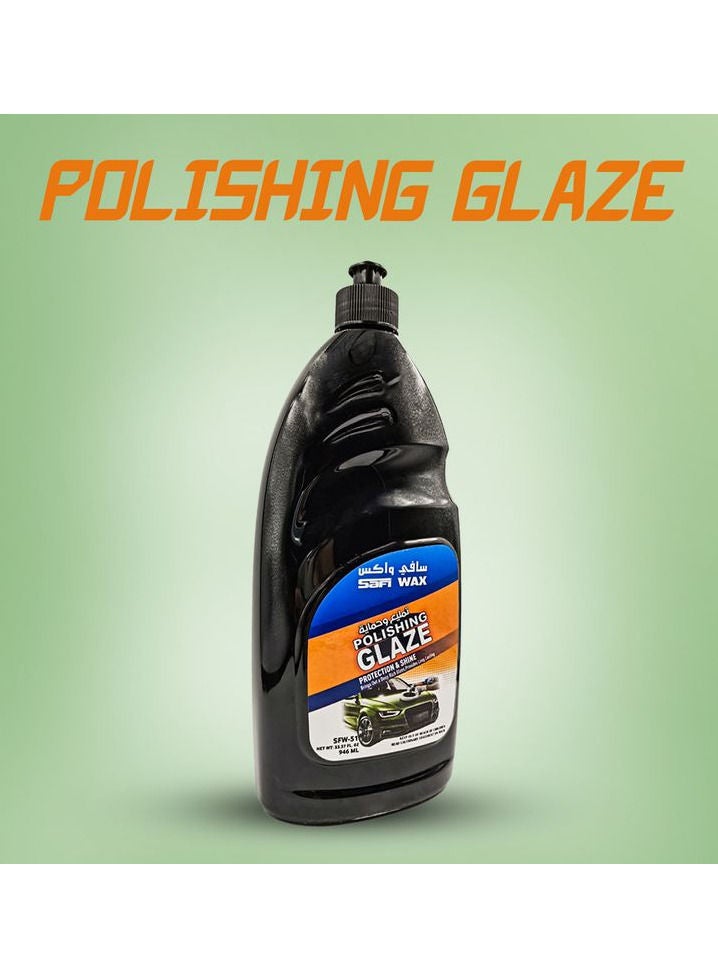 وافي SAFI WAX SFW51 - حماية ولمعان لتلميع طلاء السيارات ، جليز لتلميع السيارات 946ml - Image 1