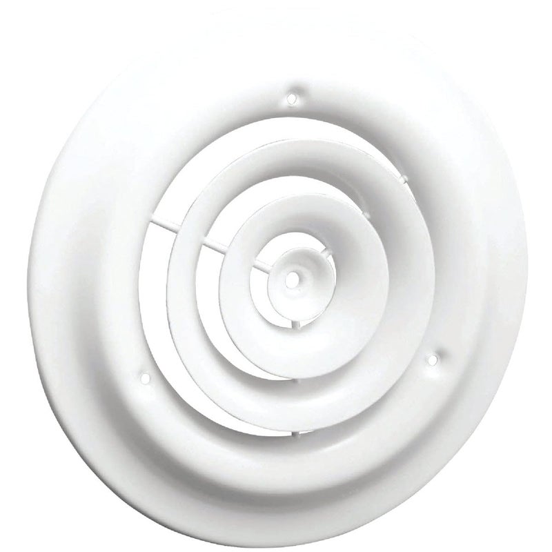 Accord ABCDWH06 Round Ceiling Diffuser 6Inch White