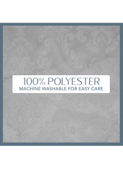 RARELY Set of 4 Grey Elegance Damask Table Fabric Placemats  Handkerchief Wedding 13 x 19inch  - Image 3