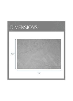 RARELY Set of 4 Grey Elegance Damask Table Fabric Placemats  Handkerchief Wedding 13 x 19inch  - Image 2