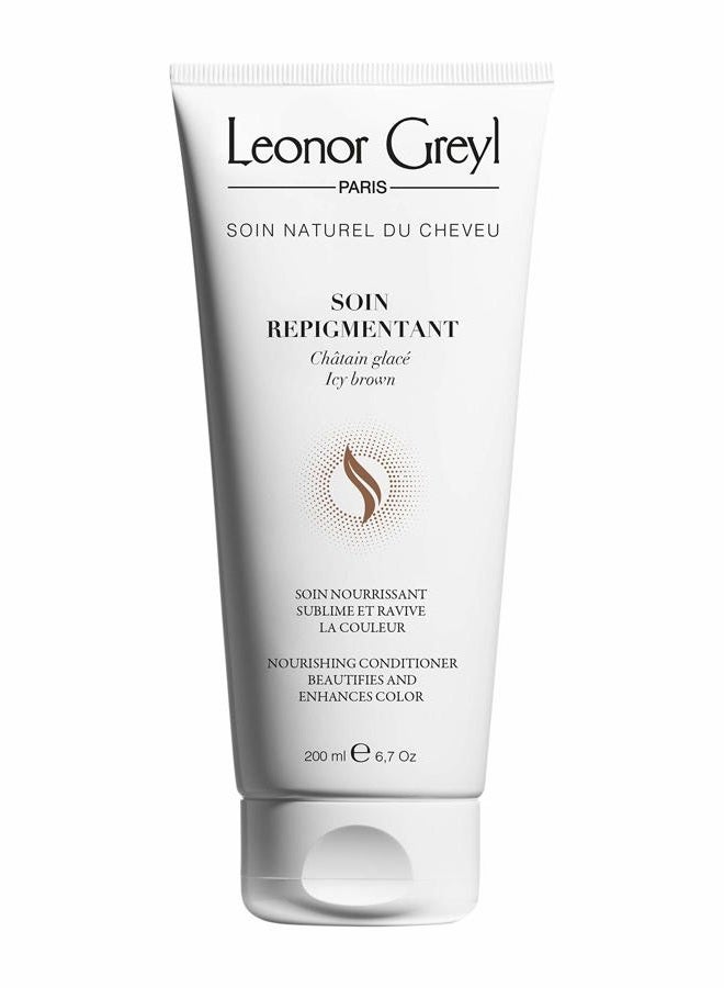 Leonor Greyl Paris Paris - Soin Repigmentant Icy Brown - Color-Enhancing Hydrating Conditioner - Intensifies the Radiance for Dark Blonde to Light Brown Hair (6.7 oz) - Image 1