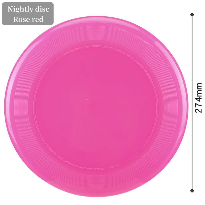 Flying Disc: 10.63 Inch 175 Gram White PE Plastic - Aerodynamic Anti-Skid Luminous Design Durable Water-Resistant Flying Disc for Park Beach Outdoor Family Games Pet Play - Image 4