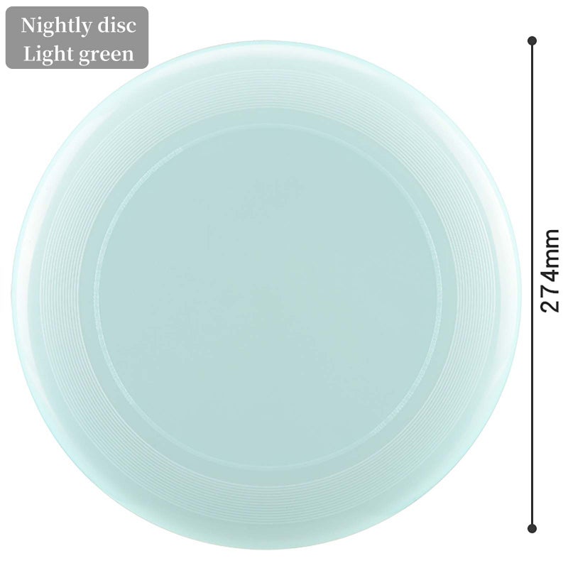 Flying Disc: 10.63 Inch 175 Gram White PE Plastic - Aerodynamic Anti-Skid Luminous Design Durable Water-Resistant Flying Disc for Park Beach Outdoor Family Games Pet Play - Image 5