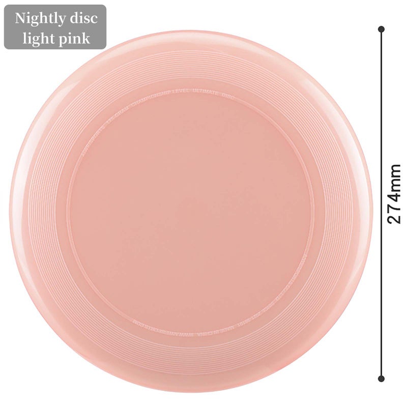 Flying Disc: 10.63 Inch 175 Gram White PE Plastic - Aerodynamic Anti-Skid Luminous Design Durable Water-Resistant Flying Disc for Park Beach Outdoor Family Games Pet Play - Image 2