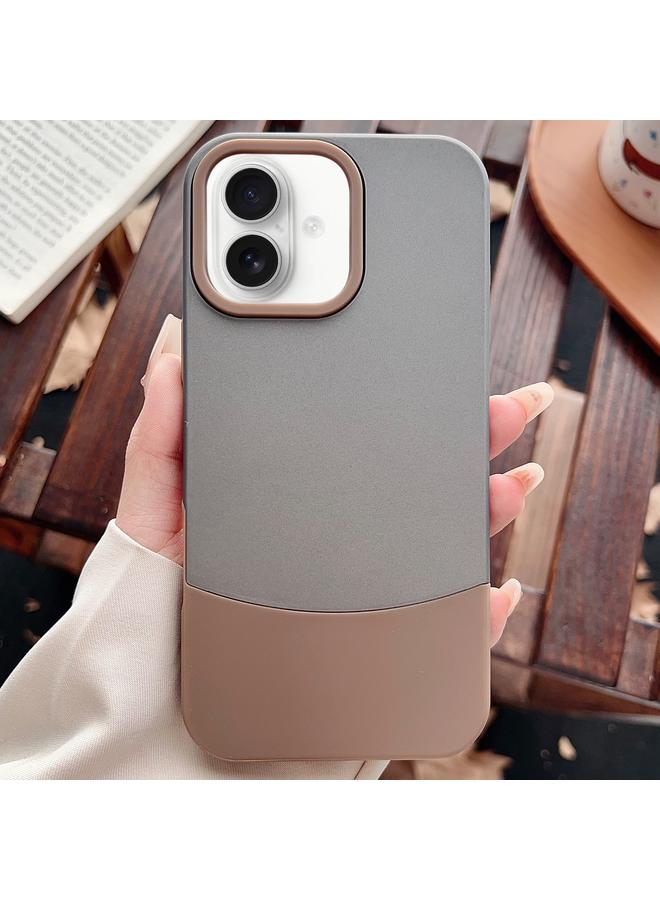 S-TOP Case For iPhone 16 Plus Color Contrast 2 in 1 Skin Feel PC Hybrid TPU Phone Case - Image 1