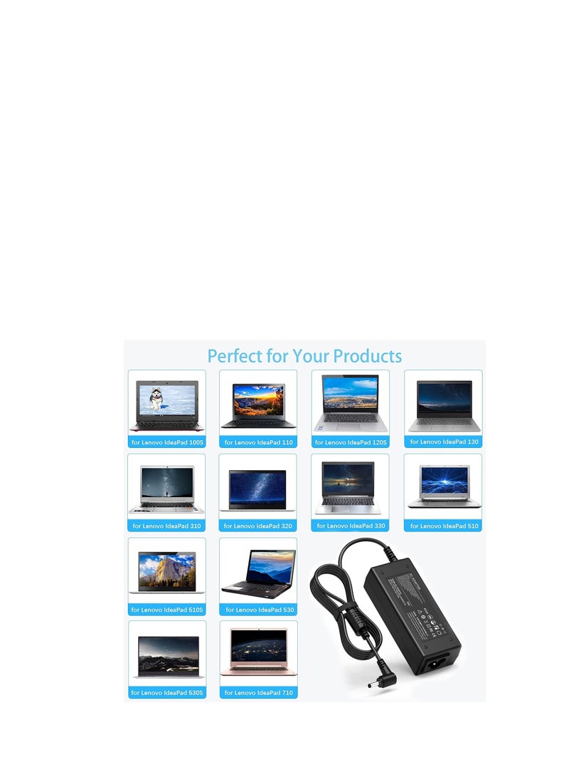 Terabyte 20V 65W/45W Laptop Charger for Lenovo, Replacement AC Adapter Ideapad, 3 5 320 310 320S 330 330S 110 110S 120S, Ideapad Flex 4 5 6 ADl45WCD 330S-15Ikb Yoga 520 530 Power Supply Cord【4.0 * 1.7mm】 - Image 5