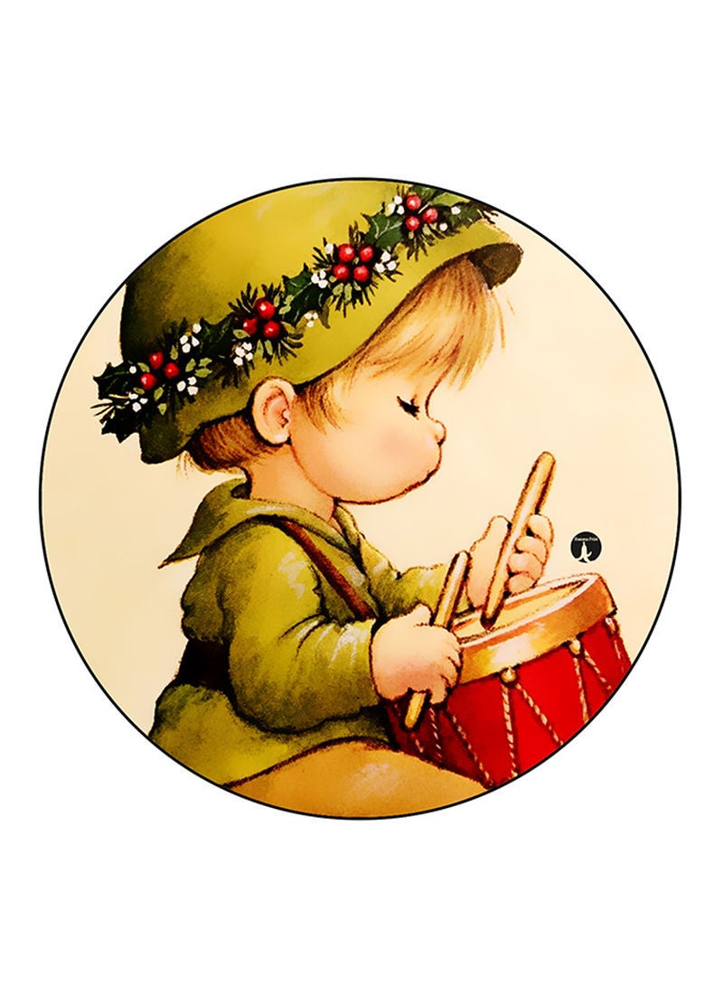 RKN Kid Printed Fridge Magnet  Round  Multicolour - Image 1