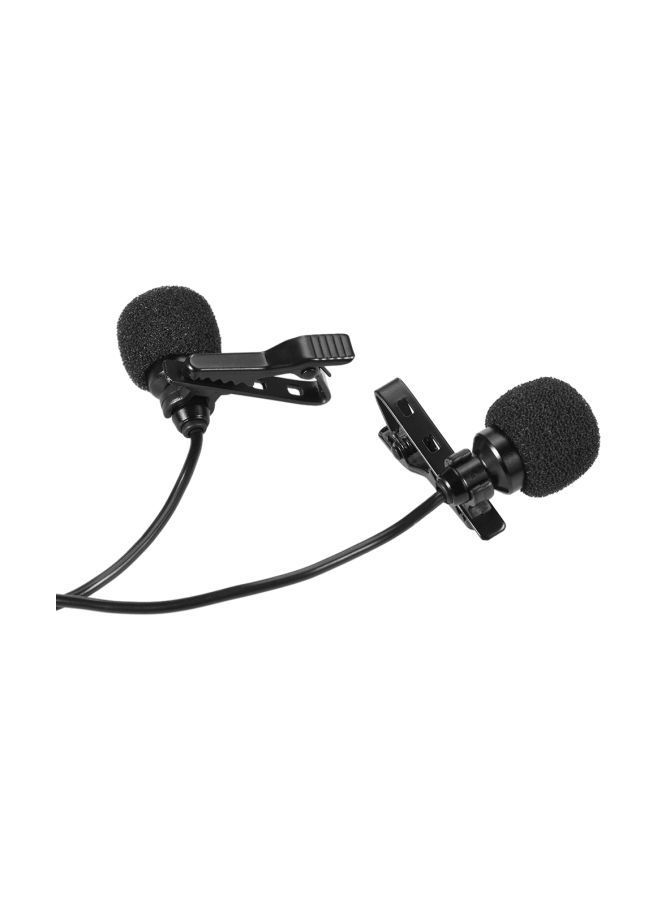 نيبمينينت ميكروفون بديل برأس مزدوج متعدد الاتجاهات لجهاز آي باد والهواتف الذكية آيفون 5 وآيفون 6S 6 بلس D4211 أسود - Image 2