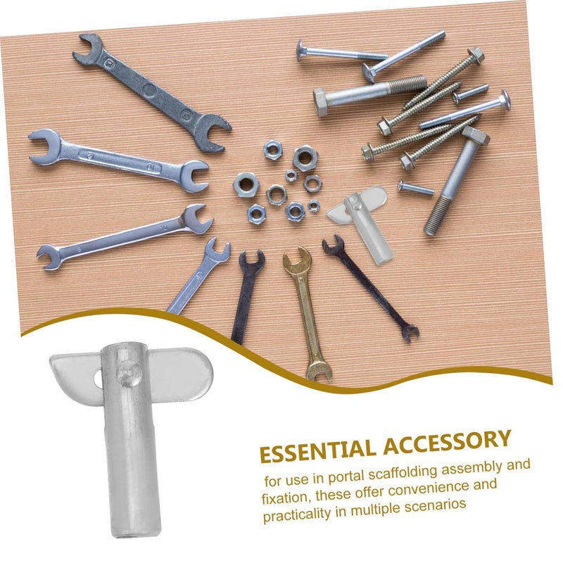 Galvanized Steel Scaffolding Locking Pin 10pcs for Detachable Guardrail System Shelf Bracket Fixing - Image 4