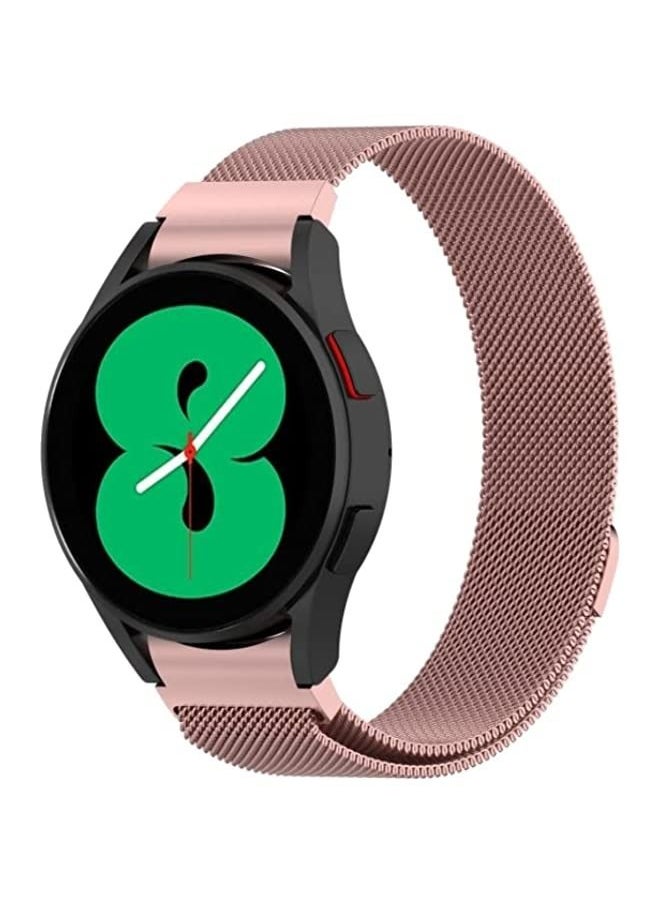 Generic - Band For Samsung Galaxy Watch4 44mm Milanese Watch Band Rose Pink - Image 1