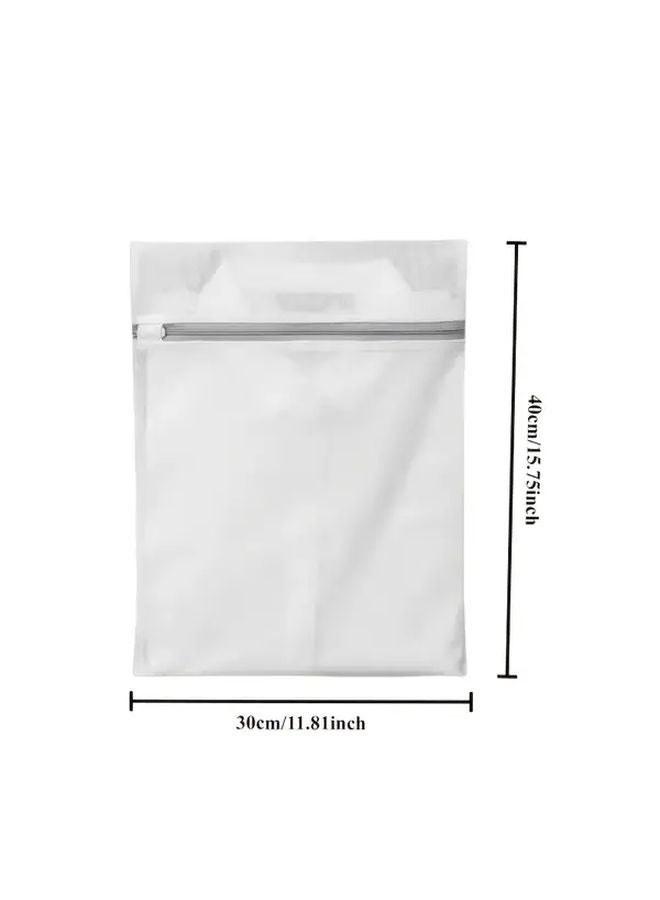 2 Pack Random Color Laundry Bags Polyester Mesh Zipper For Delicate Clothes - Image 3