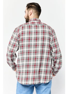 NAUTICA Men Classic Fit Plaid Long Sleeve Casual Shirts, Multicolor  - Image 2