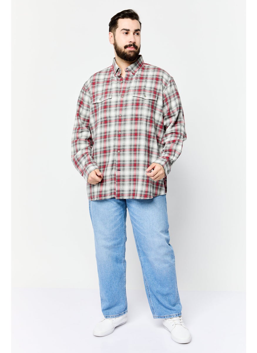 NAUTICA Men Classic Fit Plaid Long Sleeve Casual Shirts, Multicolor  - Image 4
