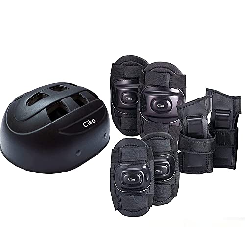 Ciko Kids Sports Protective Gear Set from Beginner to Advanced for 3-5-8-14 Years Boys Girls with Knee and Elbow Pads Wrist Guards Set for Skateboarding, Cycling & Roller Skating Scooter - Image 1