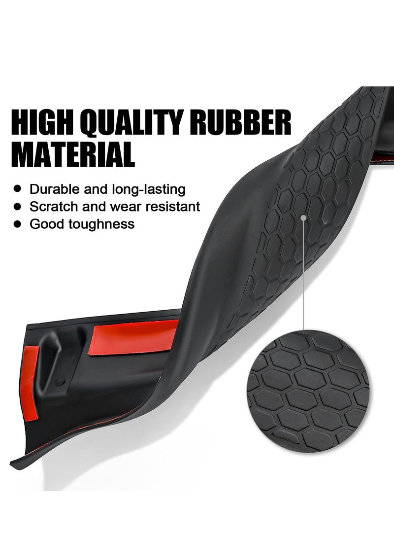 KASTWAVE Door Sill Guards Kit, Black Rubber Door Entry Guards for 2018 2021 Jeep Wrangler JL JLU Gladiator JT 4 Door Accessories Parts Door Sill Protector Replacement 4pcs Set - Image 4