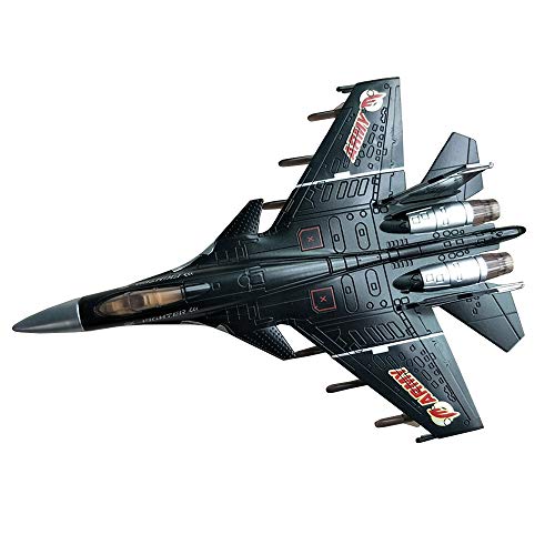 HSOMiD Army Air Force Fighter Jet Toy Military Airplane - Fun Lights and Sounds, Bump and Go Action Pretend Play Kids Aircraft Bomber Plane -Great Christams Gift For Boys - Image 1