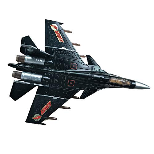HSOMiD Army Air Force Fighter Jet Toy Military Airplane - Fun Lights and Sounds, Bump and Go Action Pretend Play Kids Aircraft Bomber Plane -Great Christams Gift For Boys - Image 2