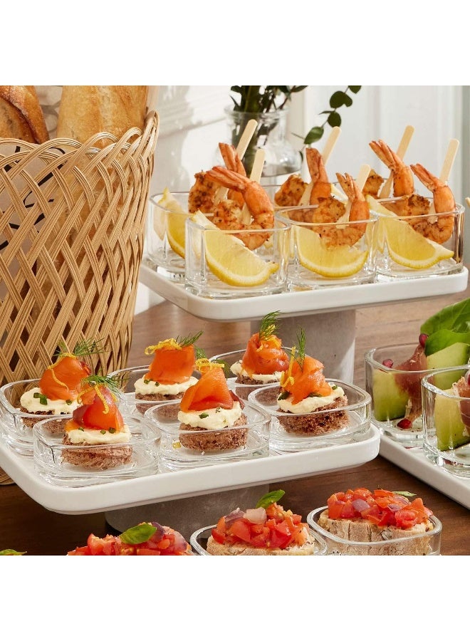 Ocean Ocean Verrine Ceramic Rectangular Tray, 6X9", GZ001E009, Shot Platter, Shot Paddle, Appetizer Tray, Shot Server, Shot Board, Serving Tray - Image 5