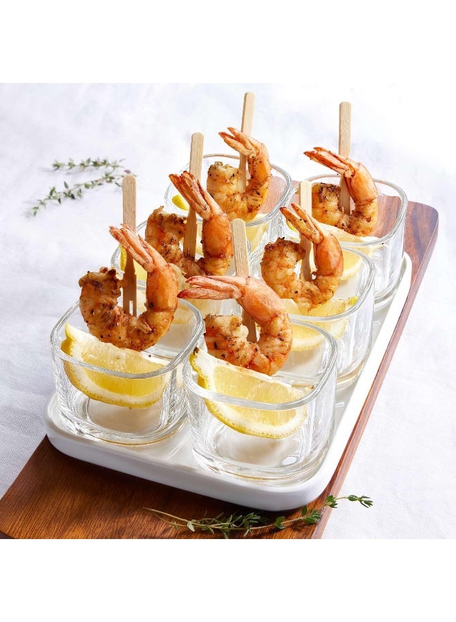 Ocean Ocean Verrine Ceramic Rectangular Tray, 6X9", GZ001E009, Shot Platter, Shot Paddle, Appetizer Tray, Shot Server, Shot Board, Serving Tray - Image 3