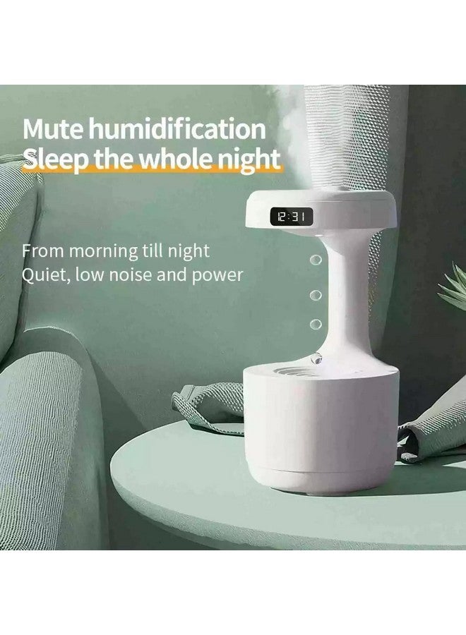 ARTEK Artek Humidity Diffuser Anti-Gravity Water Drop Design With Sound For Room With 24Hrs Led Display For Moisture Humidity Top-Rated Cool Mist Humidifiers, 800 ML  - Image 3