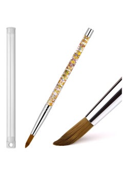 Captaintech Acrylic Nail Brush Pure Sable Hair Round Oval Professional Nail Art Painting Brush Size 8 1 pieces  - Image 1