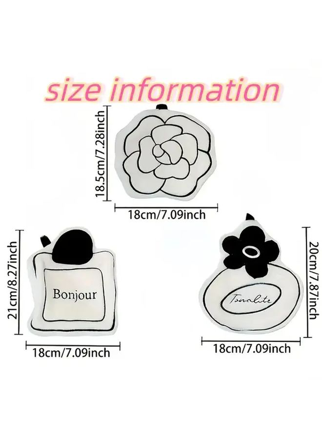 9Pcs French Romantic Hanging Towel Set Camellia Perfume Bottle Design Super Absorbent Quick Dry - Image 4