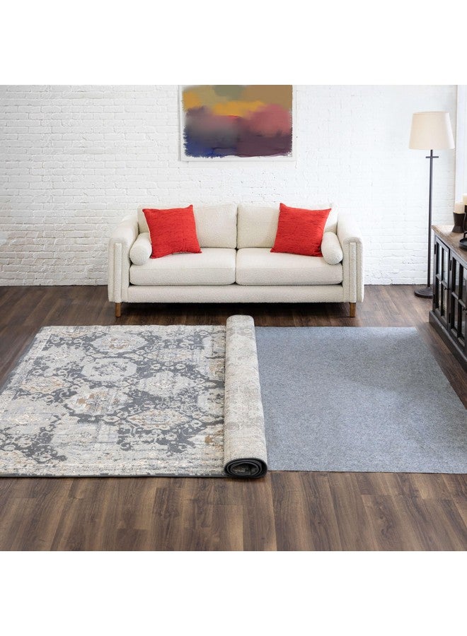 Mohawk Home 8 x 10 1/8 Low Profile Non Slip Rug Pad Felt + Rubber Gripper, Great For High Traffic Areas -Safe For All Floors - Image 1