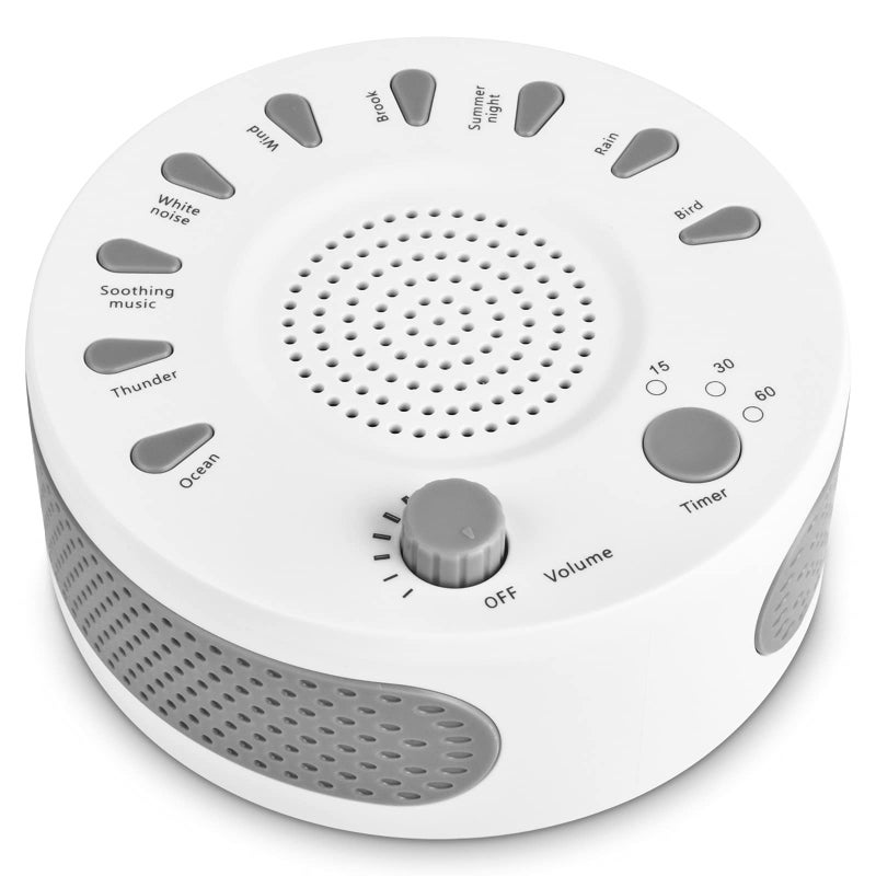 Orangehome White Noise Machine, Portable Sleep Sound Therapy Machine with 3 Timers & 9 Natural Sound Options for Baby Kids Home Office Bedroom Travel Sleep Timer - Image 1