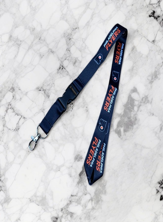 Desert Cactus Philadelphia Flyers NHL National Hockey League Car Keys ID Badge Holder Lanyard Keychain Detachable Breakaway Snap Buckle (Lanyard 1 - Black) - Image 5