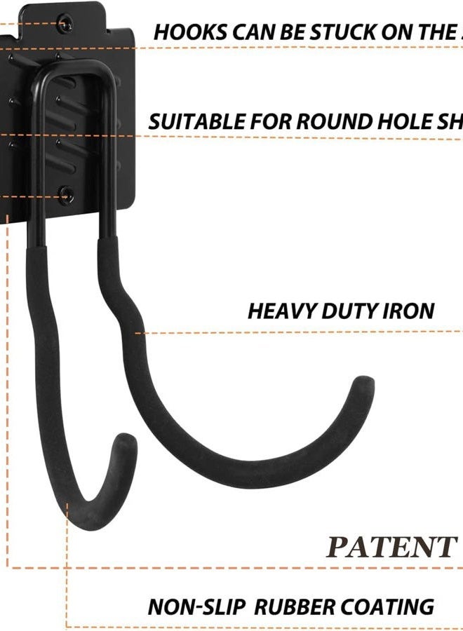 Wallmaster Boltless Shelving Hook Organizer Kit,7 Pcs Adjustable Storage Hanging Accessories for 1.5 inch Keyhole Rack,Garage Tool System Heavy Duty for Ropes,Utility,Bulk Items and More Equipment - Image 2