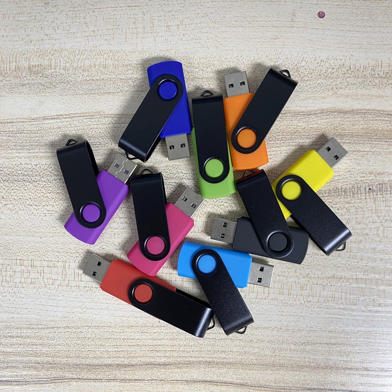 10pcs Custom Logo USB Flash Drive 2.0 Pen Drive Green 128MB Stick U Disk - Image 4
