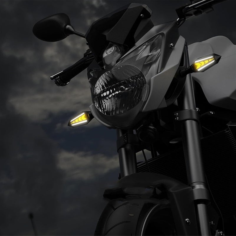 Yurefax Double Sided Flowing Motorcycle Turn Signal Lights - Image 3