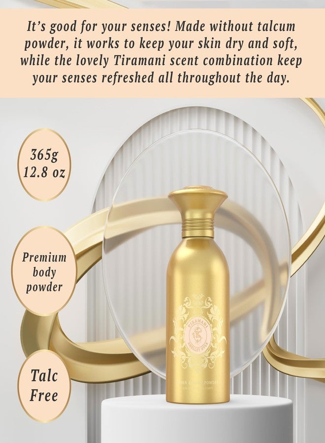shelley kyle Talc-Free Body Powder for Women for Daily Use and After Bath with Fragrant Dusting Powder - Tiramani 365 g (Puff not Included) - Image 3
