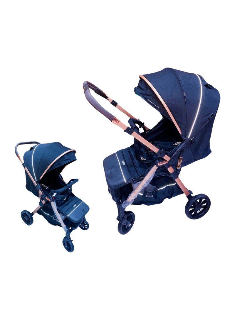 كيديليو عربة أطفال رايد بمقبض قابل للعكس من أجل الأطفال