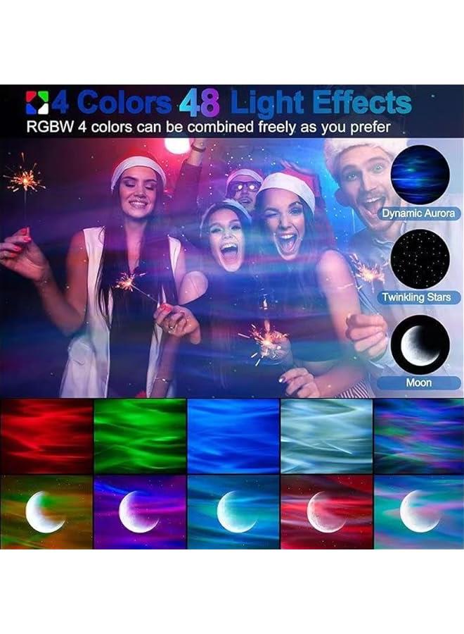 HOOKOR Star Projector Galaxy Light Projector with Remote Control & Bluetooth Music Speaker, Multiple Colors 360 Rotational Dynamic Projections Star Night Light Projector for Kids Adults Bedroom - Image 2