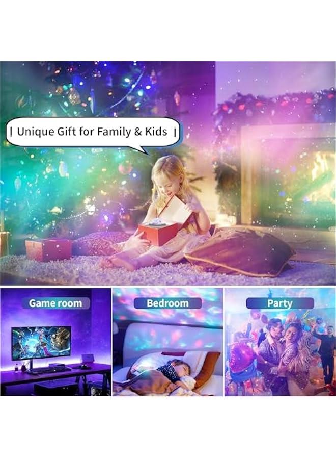 HOOKOR Star Projector Galaxy Light Projector with Remote Control & Bluetooth Music Speaker, Multiple Colors 360 Rotational Dynamic Projections Star Night Light Projector for Kids Adults Bedroom - Image 5