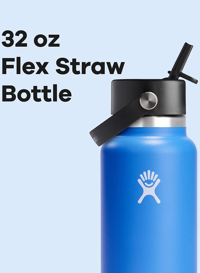 Hydro Flask 32 Oz Wide Flex Straw Cap Bottle - Insulated Stainless Steel - Wide Straw Lid, Non Spill, Leakproof, BPA-Free, Non-Toxic - Image 3