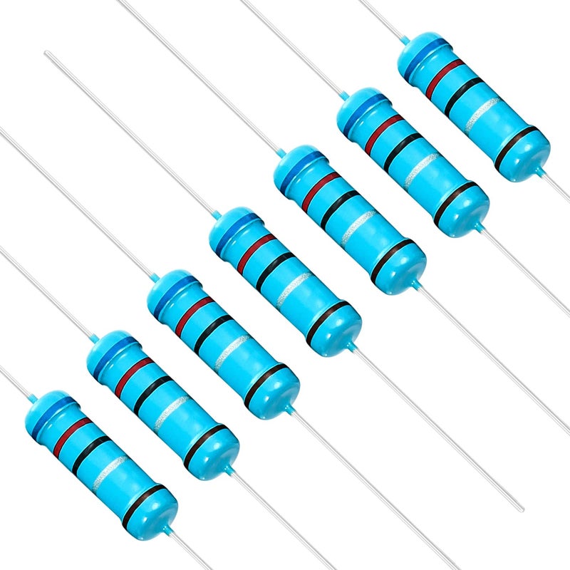 CHANZON 30pcs 2W 6.2 Ω ohm 6r2 Metal Film Fixed Resistor 0.01 ±1% Tolerance 6.2R MF Through Hole Resistors Current Limiting Rohs Certificated - Image 2