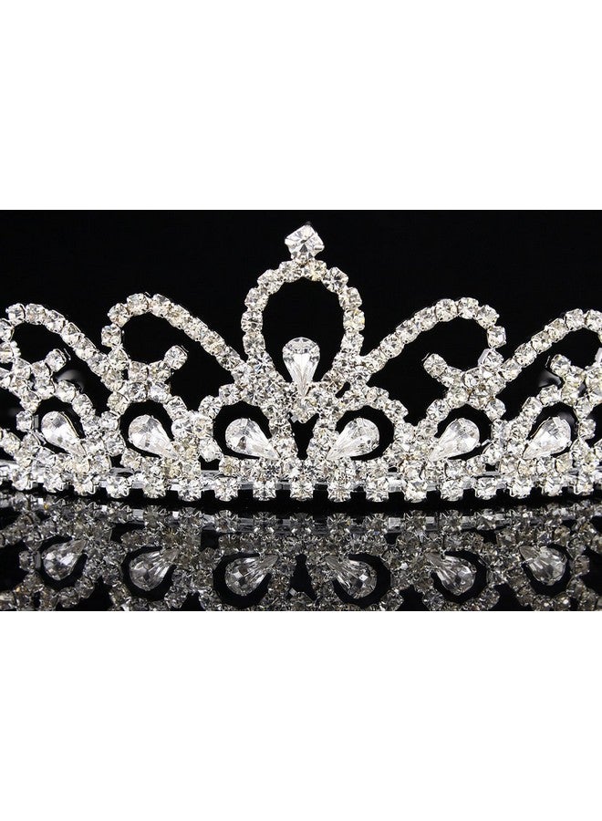 SAMKY Wedding Bridal Headpiece Tiara Crown With Rhinestone Crystal Bride'S Hair Accessories - Image 5
