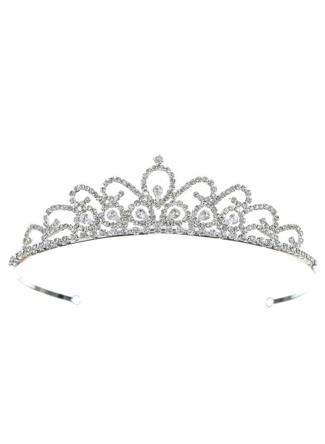 SAMKY Wedding Bridal Headpiece Tiara Crown With Rhinestone Crystal Bride'S Hair Accessories - Image 1