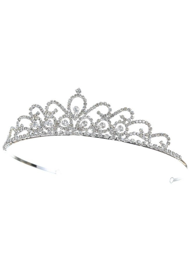 SAMKY Wedding Bridal Headpiece Tiara Crown With Rhinestone Crystal Bride'S Hair Accessories - Image 2