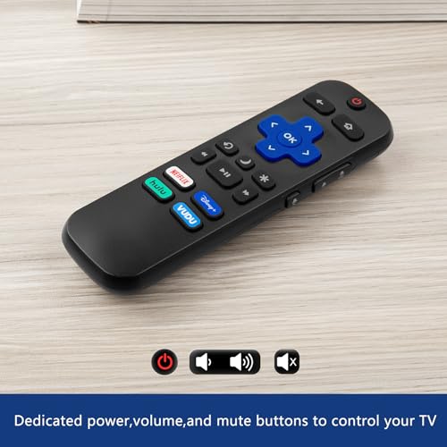 EWO'S Remote Control for Hisense-TCL-Onn-Sharp-Philips-Westinghouse-Insignia-Element Roku TV Remote Replacement - Image 3
