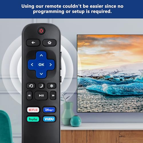 EWO'S Remote Control for Hisense-TCL-Onn-Sharp-Philips-Westinghouse-Insignia-Element Roku TV Remote Replacement - Image 4