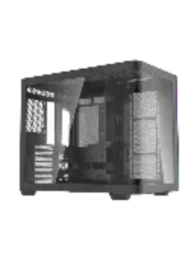 تورتوكس كيس كمبيوتر للألعاب TORTOX CURVO V2 أسود ATX Mid-Tower مع زجاج مقسى و 7 مراوح ARGB - Image 5