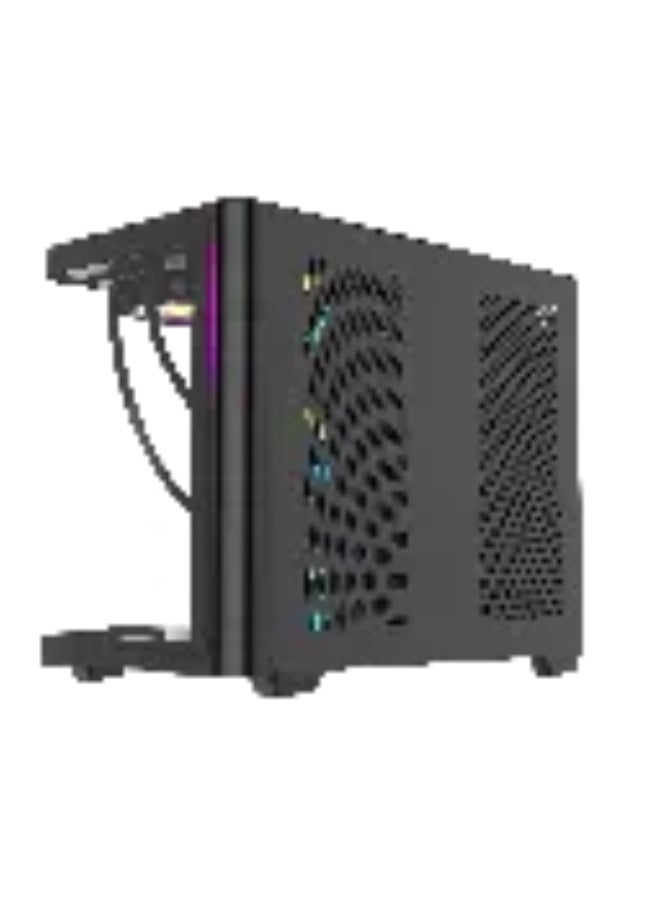 تورتوكس كيس كمبيوتر للألعاب TORTOX CURVO V2 أسود ATX Mid-Tower مع زجاج مقسى و 7 مراوح ARGB - Image 3