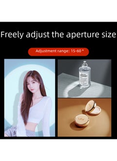 General 110V Divine Girl Hair Lamp E27 Screw Led Spotlight Background Atmosphere Focusing Live Light Spotlight-Light Source Color:Upgraded Three-color Spotlight + Desktop Stand  - Image 4