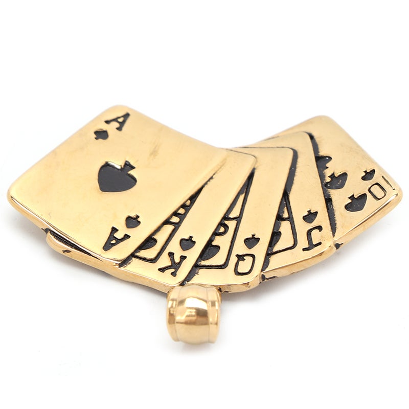 Zipper Repair Pulls Titanium Steel Poker Shaped Pendants Clothes Accessories for Elder Golden - Image 1